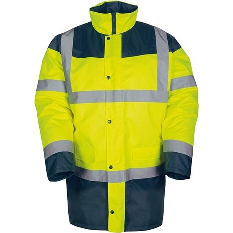 PALERME High Visibility Parka Größe XL Farbe Gelb/Marineblau - PALERME04