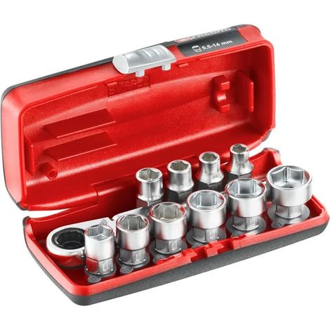 Facom RXPICOPB Set Bussole Cricchetto 1/4" 5.5-14 11 Pezzi