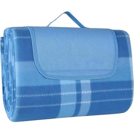 Couverture de pique-nique imperméable, tapis de plage pliable, tapis d'extérieur confortable et doux pour la peau, sans sable, lavable en machine pour le camping (1/4)