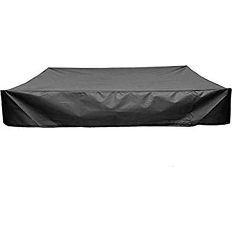 Bâche de protection pour bac à sable, housse imperméable avec élastique, tissu Oxford, pour aire de jeux, piscine, terrasse, jardin (150 x 150 cm) (1/5)