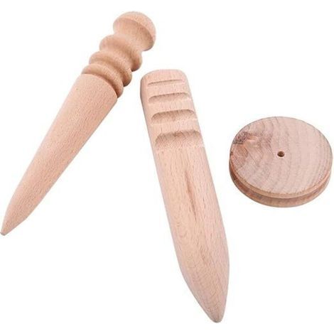 Leather polishing tool, leather edge polisher in different sizes, 3 versions (1/4)