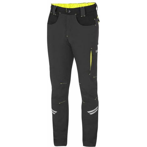 SPARCO PANTALONE KANSAS GREY YELLOW TG M