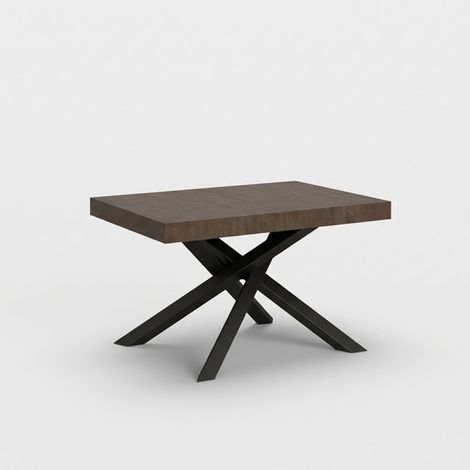 Mesa de comedor 90 x 130 - 234 cm moderna extensible madera Volantis Noix