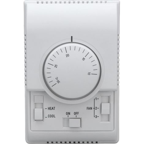 Thermostat Mécanique d'Ambiance, Régulateur de Température, Contrôleur 220-240 V, 2 Voies (1/5)