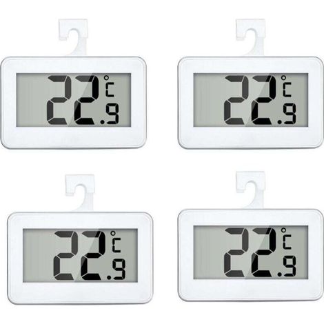 Wasserdichtes Digitalthermometer mit Gefrierfachthermometer und gut lesbarem LCD-Display, perfekt für den Außenbereich