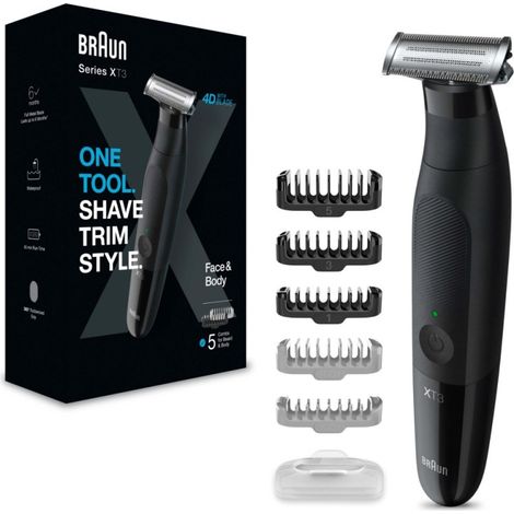 Braun Series XT3200 Face + Body Elektrorasierer,schwarz (1/5)
