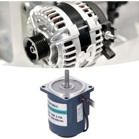 Moteur à engrenages AC220V avec variateur de vitesse, arbre optique, moteur à grande vitesse, rotation avant et arrière, moteur électrique miniature de 15W, 1400 tr/min.
