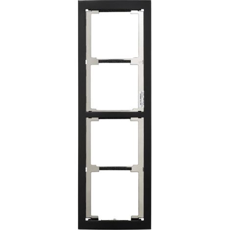 Façade finition noire satinée cadre 4 modules 200442 - AIPHONE GT4FB