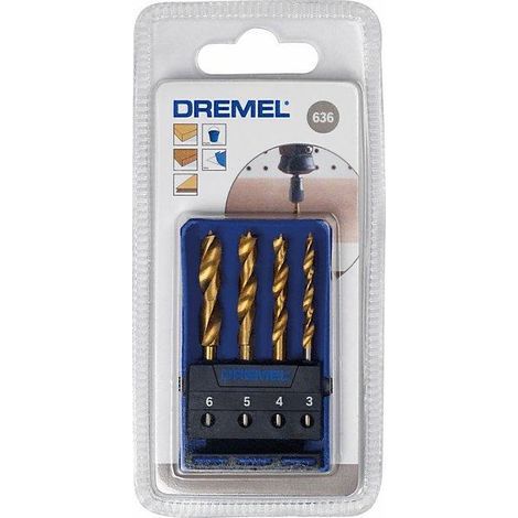 DREMEL 4 Punte per foratura legno (636) DREMEL