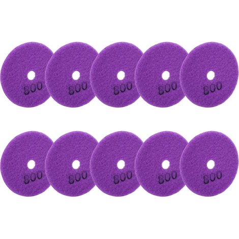 Lot de 10 disques de ponçage béton de 7,6 cm pour marbre, pierre, diamantés 8 (1/5)
