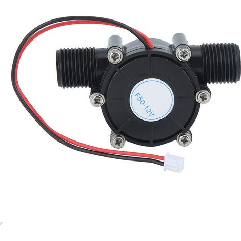 Générateur hydroélectrique à turbine DC 12V 10W noir ABS avec séparation de l'eau et du courant électrique pour pommes intelligentes et LED (1/4)