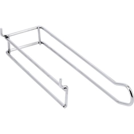Papierhandtuchhalter für Grill mit Lochwand, verchromter Stahl, 277 x 83 x 55 mm