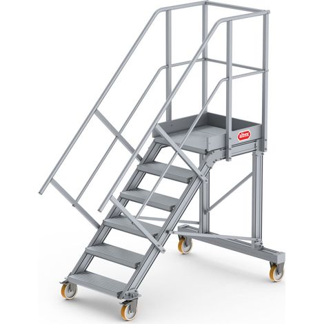 Altrex Podesttreppe fahrbar 45° 6 Stufen
