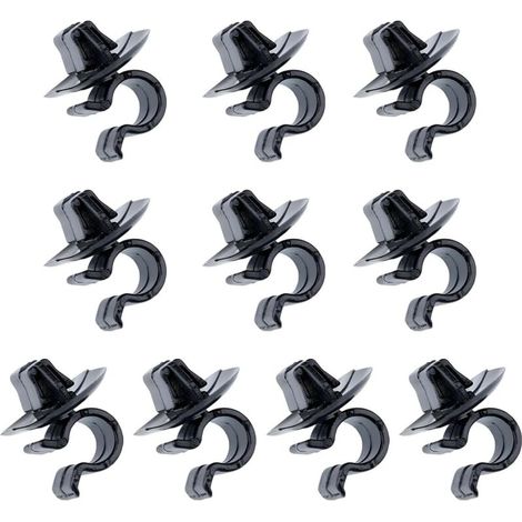10 Clips Agrafes pour Maintien de la Barre de Capot, Clips de Fixation de Capot en Plastique, Agrafe de Fixation Compatible avec C2 C3 C4 C5 106 206 306 3008 407 et Berlingo etc (1/5)