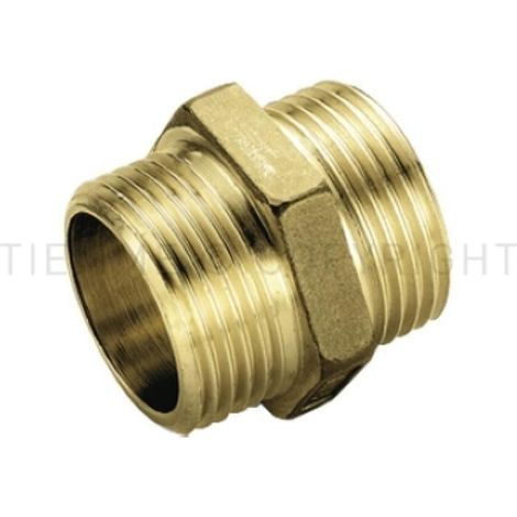 Raccordo diritto m-m 3/4 ottone cw602n uni iso 228 tiemme 1520011