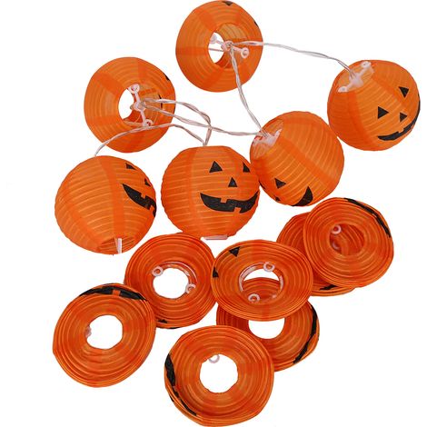 Guirlande lumineuse LED Halloween 3m Citrouilles, Décorations Fête Citrouille Lumineuse (1/5)