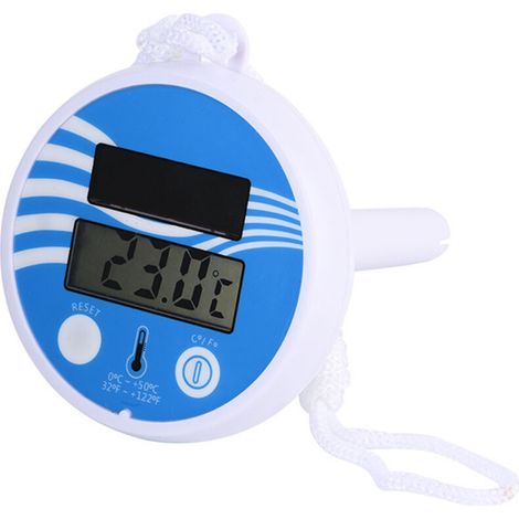Thermomètre solaire flottant numérique pour piscine extérieure avec écran LCD (1/5)