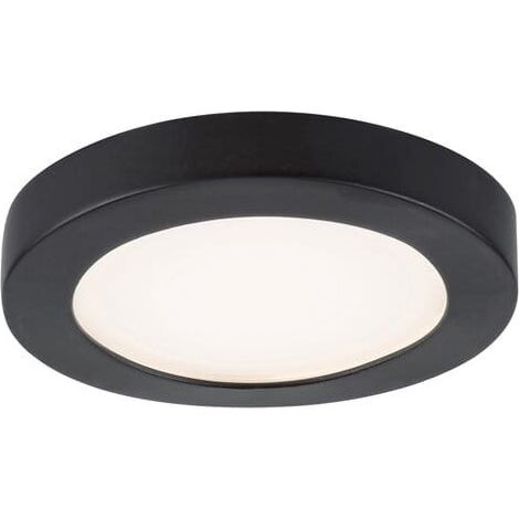 Plafonnier encastré 8,5 LED 3W noir rond Coco Rabalux