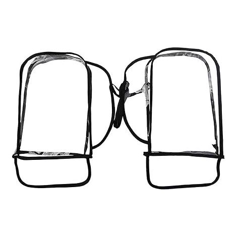 Lntyq Lenkerbezüge für Motorrad, Roller, Fahrrad, Handschuhe, 35,6 x 21,8 cm, transparent (1/3)