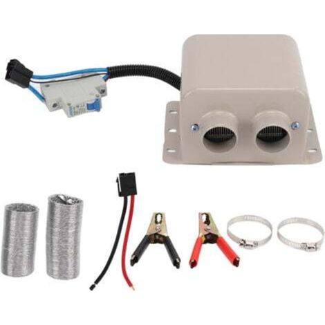 Elektrische Auto-Entfrosterheizung, 800 W, tragbar, schnelle Aufheizung, Auto-Windschutzscheibenheizungsventilator mit 2 Öffnungen, 12 V