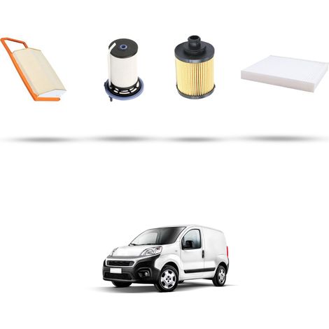 Kit tagliando 4 filtri compatibile con Fiat Fiorino 1.3 Multijet 16V 70kw dal 2010 (1/5)