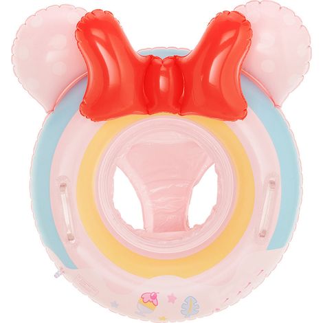 Aufblasbarer Babyschwimmring mit Cartoon-Muster, Poolzubehör für Jungen und Mädchen, blau (1/5)