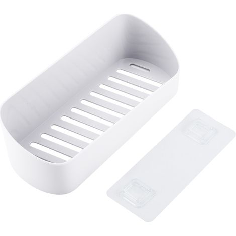 Boîte De Rangement Murale - Design Géométrique Étanche - Pour Salle De Bain Et Cuisine - Installation Sans Perçage - Lot De 1 (1/5)