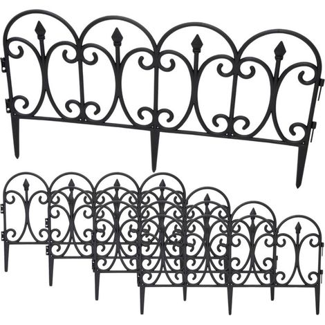 recinzione da giardino kinzo 4 pannelli 59x33 cm leggera resistente (1/3)