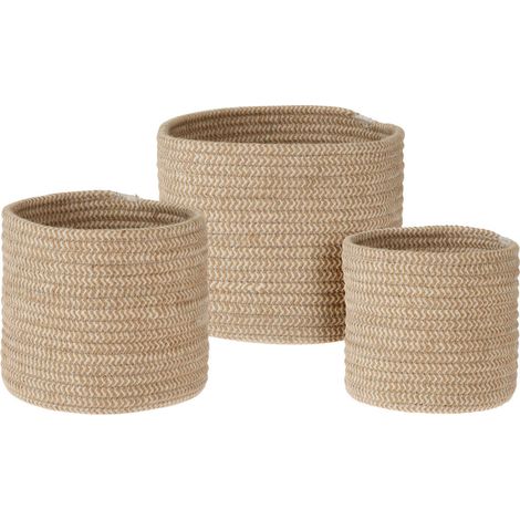 Aufbewahrungskörbe NATURAL, 3er-Set (1/4)