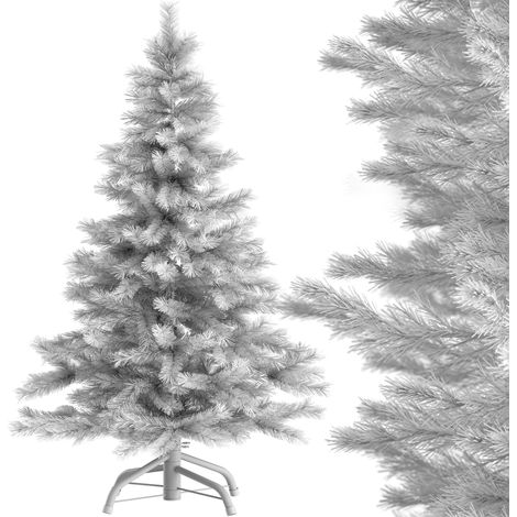 CASARIA® Weihnachtsbaum künstlich 140 150 180 240 cm dichte Spitzen schneller Aufbau Metallständer wie echt schwer entflammbar Tannenbaum Weiß 180cm