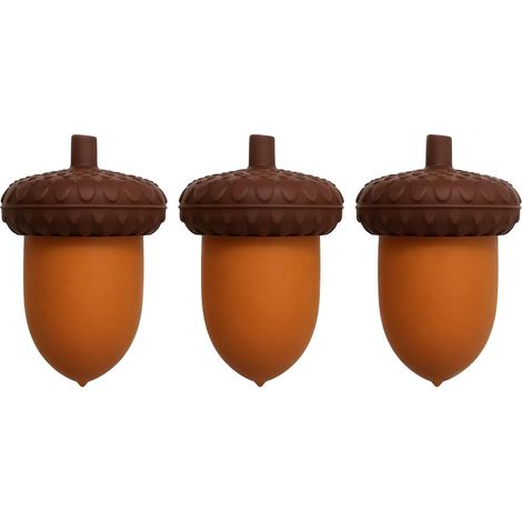 Lot de 3 bouchons de bouteille de vin en forme de gland, mini-bouchon en silicone (1/5)