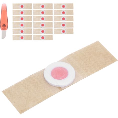 Pansements anti-cors pour pieds, trousse de traitement avec lame pour callosités et durillons (1/5)