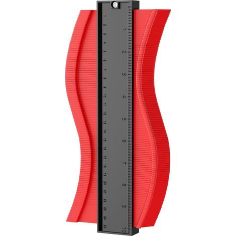 Jauge De Contour, 10 Pouces Règle Copieur De Contour Pour Gabarit De Découpe, Outils De Traçage Copieur Forme Pour Une Mesure Précise Outillage Pour Cadeau Fête Des Pères (1/5)