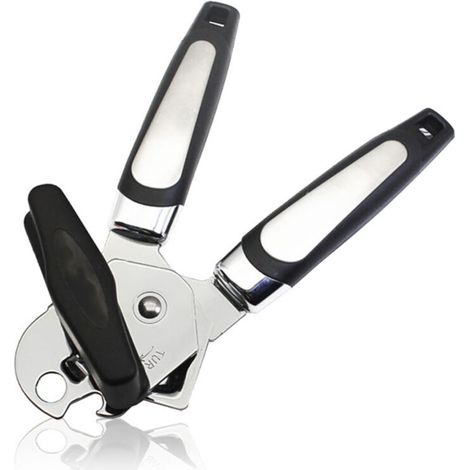 Ouvre-boîte multifonctionnel manuel en acier inoxydable, coupe-boîtes, ouvre-bouteille, outil auxiliaire de cuisine (1/5)