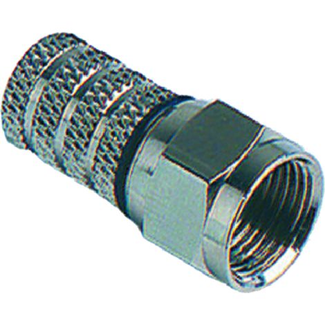 CONNETTORE 'F' PER CAVI SAT Ã 5,0 mm - busta appendibile 6 pz
