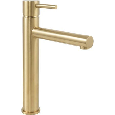 REA WASCHBECKENARMATUR, BADARMATUREN TESS BRUSH HOCH GOLD (1/5)