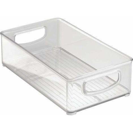 1x Kitchen Fridge Organiser, Clear Storage Set Refrigerator Organiser Organiser pour le réfrigérateur, la cuisine, les armoires et les comptoirs (1/5)