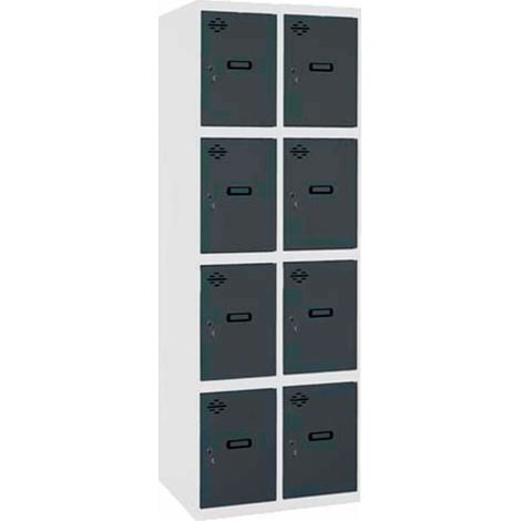 Taquilla 1800x600x500 SIMONLOCKER PROFESIONAL 4 PUERTA 2/8 300 (600)BL/AN marca SIMONRACK