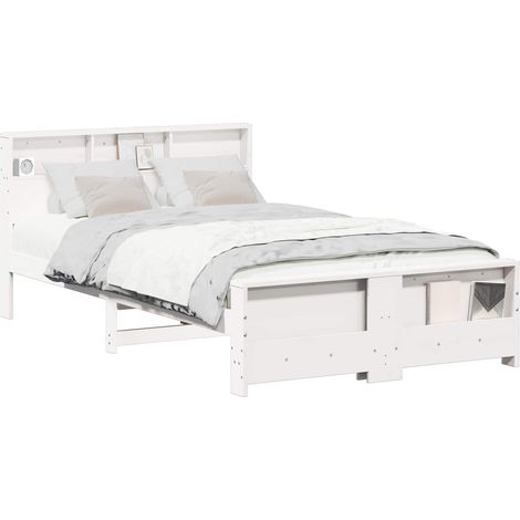 Maison Exclusive - Estructura de cama 135 x 190 cm Madera de inge
