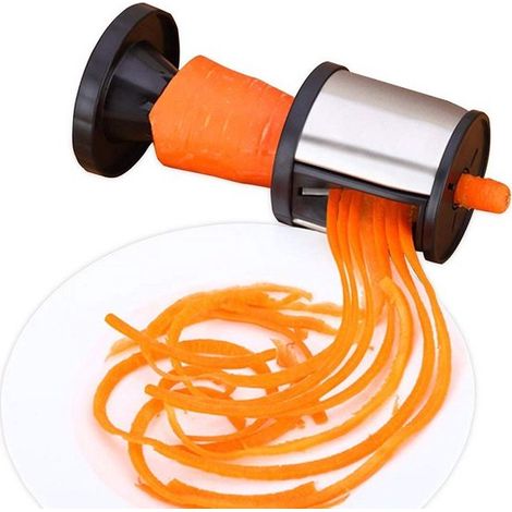 Coupe-légumes spirale multifonction – Coupe-julienne et coupe-concombre – Pour courgettes, oignons et carottes – Râpe à légumes et fromage (1/5)