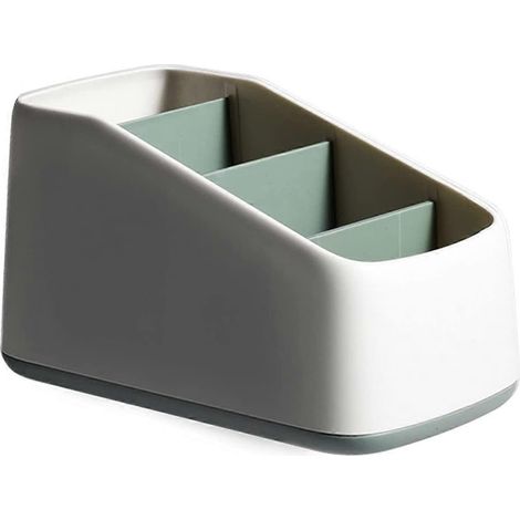 Organiseur de télécommandes à 4 compartiments, support de télécommandes, idéal pour le rangement (1/3)