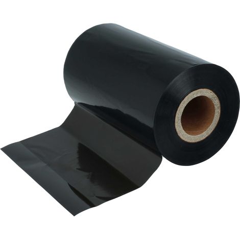 vhbw Thermal Ribbon compatible with Zebra ZM600, ZD620T, ZD420T, ZM400 Label Printer, 110 mm x 300 m, Wax Resin, Black