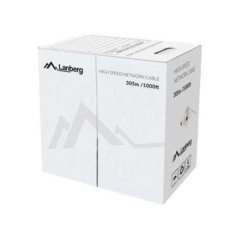 Lanberg CABLE UTP CAT.5E 305M WIRE CU Amarillo FLUKE (1/2)