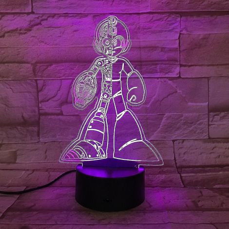 Lampe de table LED Super Mario USB 3D Anime Veilleuse d'ambiance