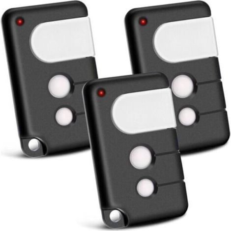 Lot de 2 Telecommande Portail compatibles avec Chamberlain, 433,92 MHz 3 canaux, compatibles avec TX4RUNI, TX2REV, 84335EML, 84333E, 94333E, 4335EML, MotorLift 500, 700,1000
