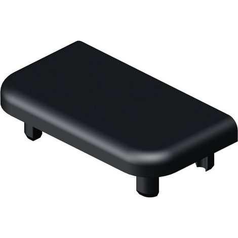 Tapa final deslizante para valla de PVC gris Klosup, 4,6 x 2,5 x 1,2 cm (largo x ancho x alto). DIVERS (1/4)