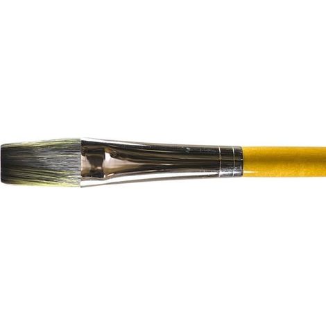Pinceau - ISABEY - Isacryl - Long Flat Series - Taille 10 - Synthétique Jaune