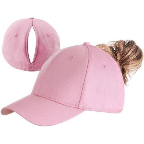 Gorra Con Cierre Magnético Para Cola De Caballo - Gorra De Béisbol Ajustable - Diseño Transpirable - Fijación Segura - Para Cabello Largo - 1 Unidad (1/5)