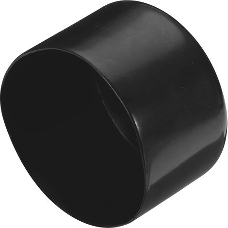 4 x 70 mm Inner Diameter Rubber End Caps for Vinyl Round Tubes, Bolt Caps, Screw Thread Protectors, Black (1/4)
