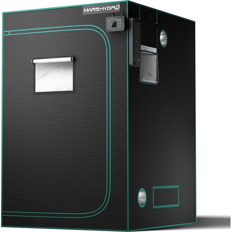 Grow Tent 120 x 120 x 200 cm, Reflective Mylar Indoor Grow Tent, Hydroponic Grow Tents, Removable Floor Tray, for Plant Growth Space (1/5)